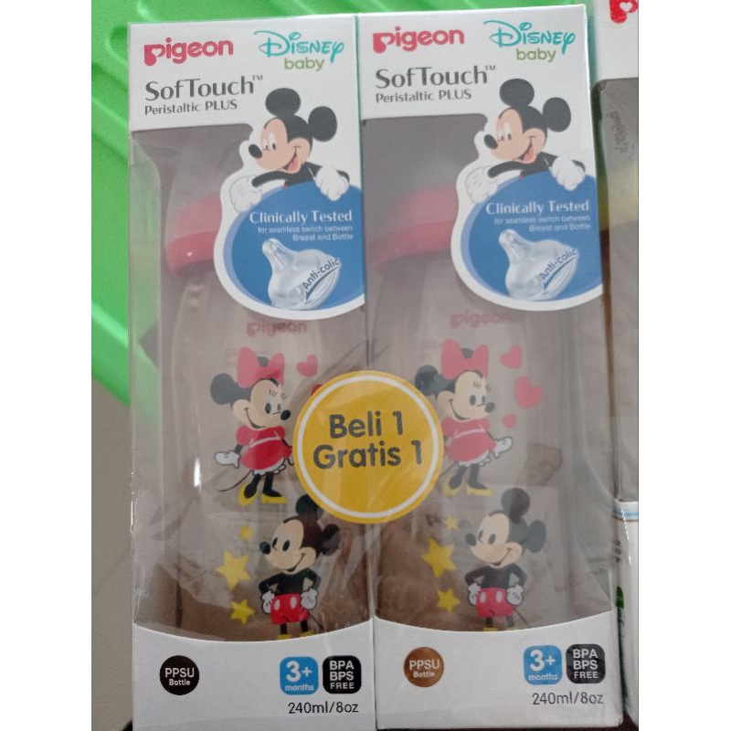 ORIGINAL PIGEON PPSU 240 ML DISNEY SERIES BUY 1 GET 1