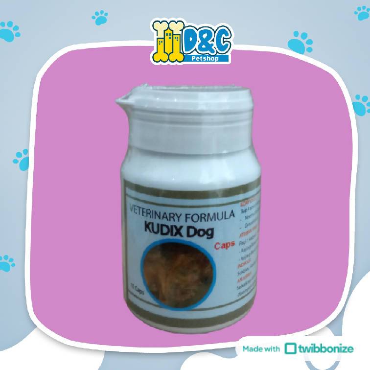KUDIX DOG 10 CAPSUL - OBAT KUDIX ANTI GATAL SCABIES KORENG PADA ANJING