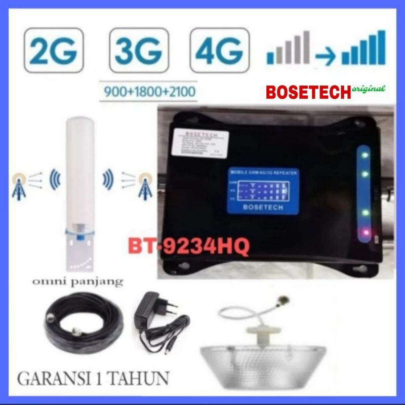 Alat Penambahan Penguat Frequency Signal Sinyal Triband BOSETECH BT-9234HQ