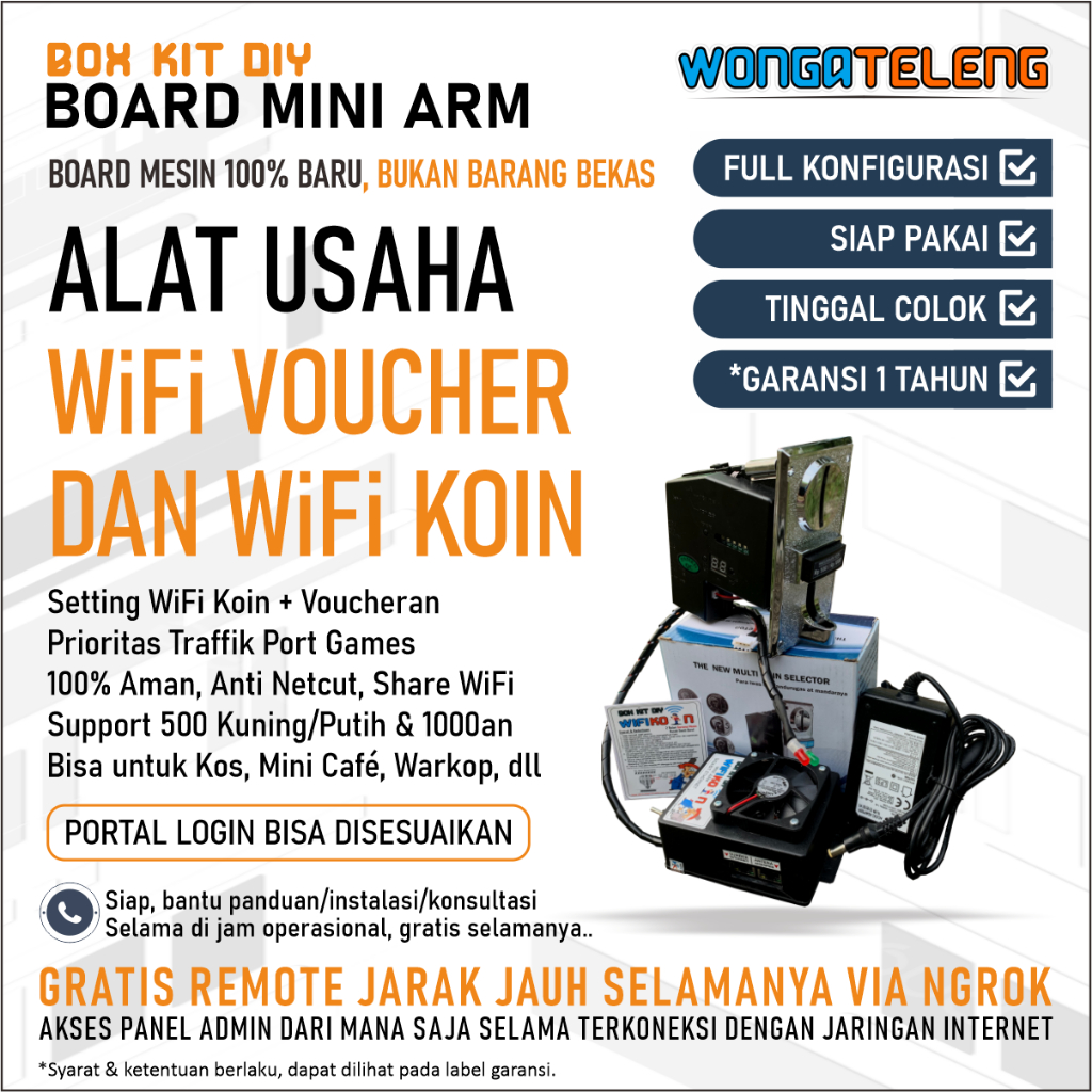 Paket Box Kit Wifi koin Mini ARM Termurah