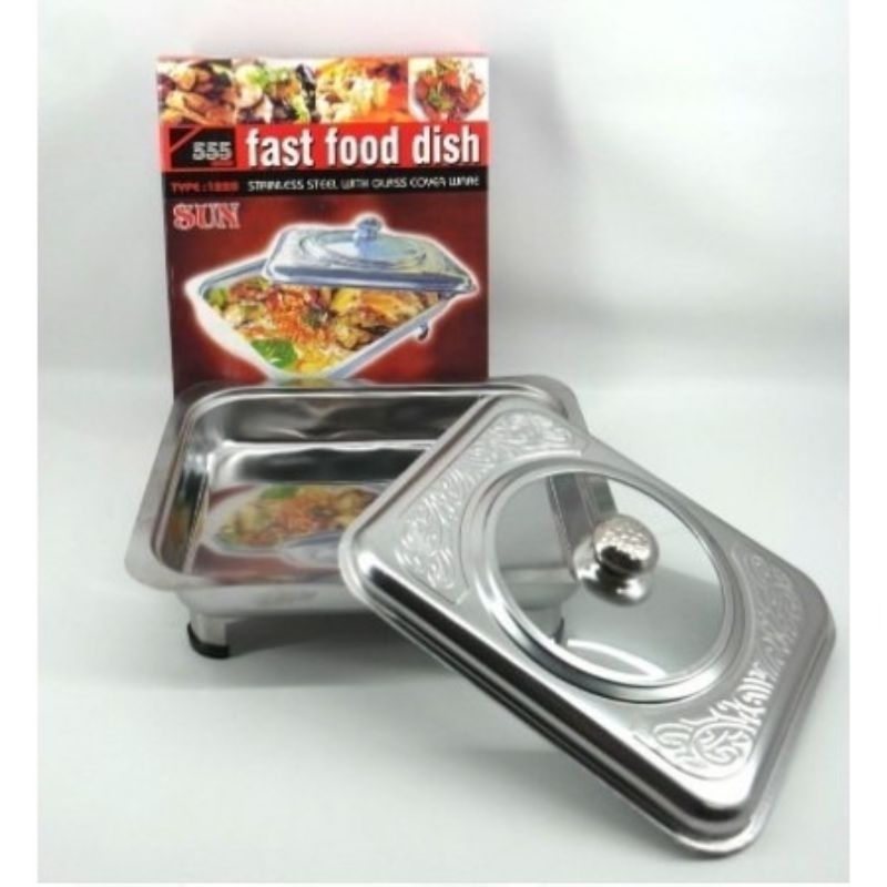 Panci Wadah Saji Prasmanan Serving Dish 555 / Fast Food Dish Penyajian/ Fast Food Prasmanan Stainlee