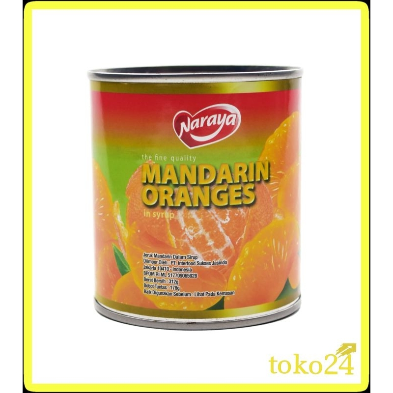 

Naraya Orange Mandarin 312 gr