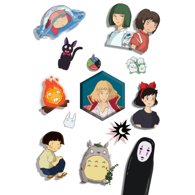 

sticker diecut ghibli edition