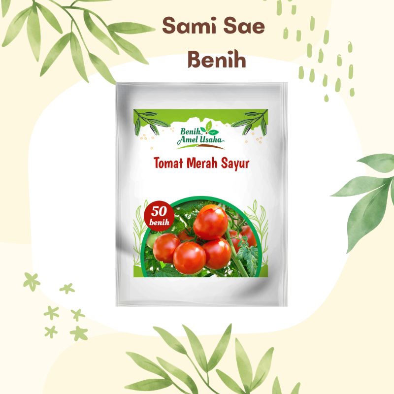 Tomat merah sayur 50 benih/benih tomat merah sayur cepat tumbuh/benih tomat pilihan