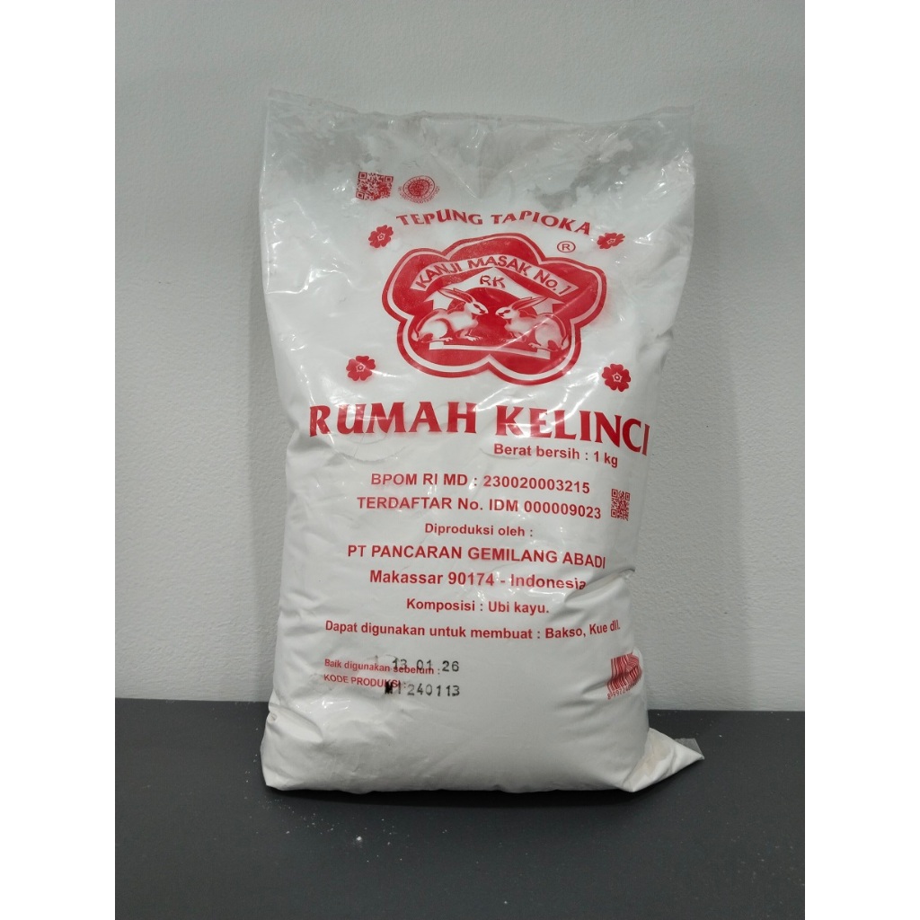 

Tepung Tapioka / Kanji Rumah Kelinci 500gr/1kg