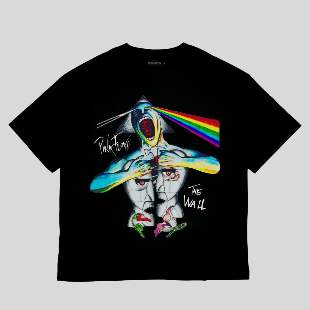 DISASTR Kaos Pink Floyd The Wall Black Tshirt
