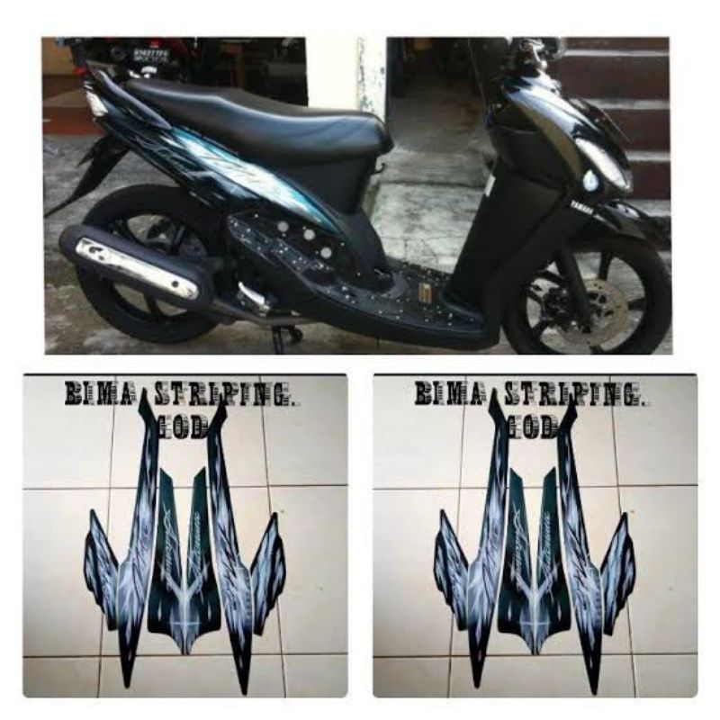 stiker stripping logo emblem Yamaha Mio new Mio sporty