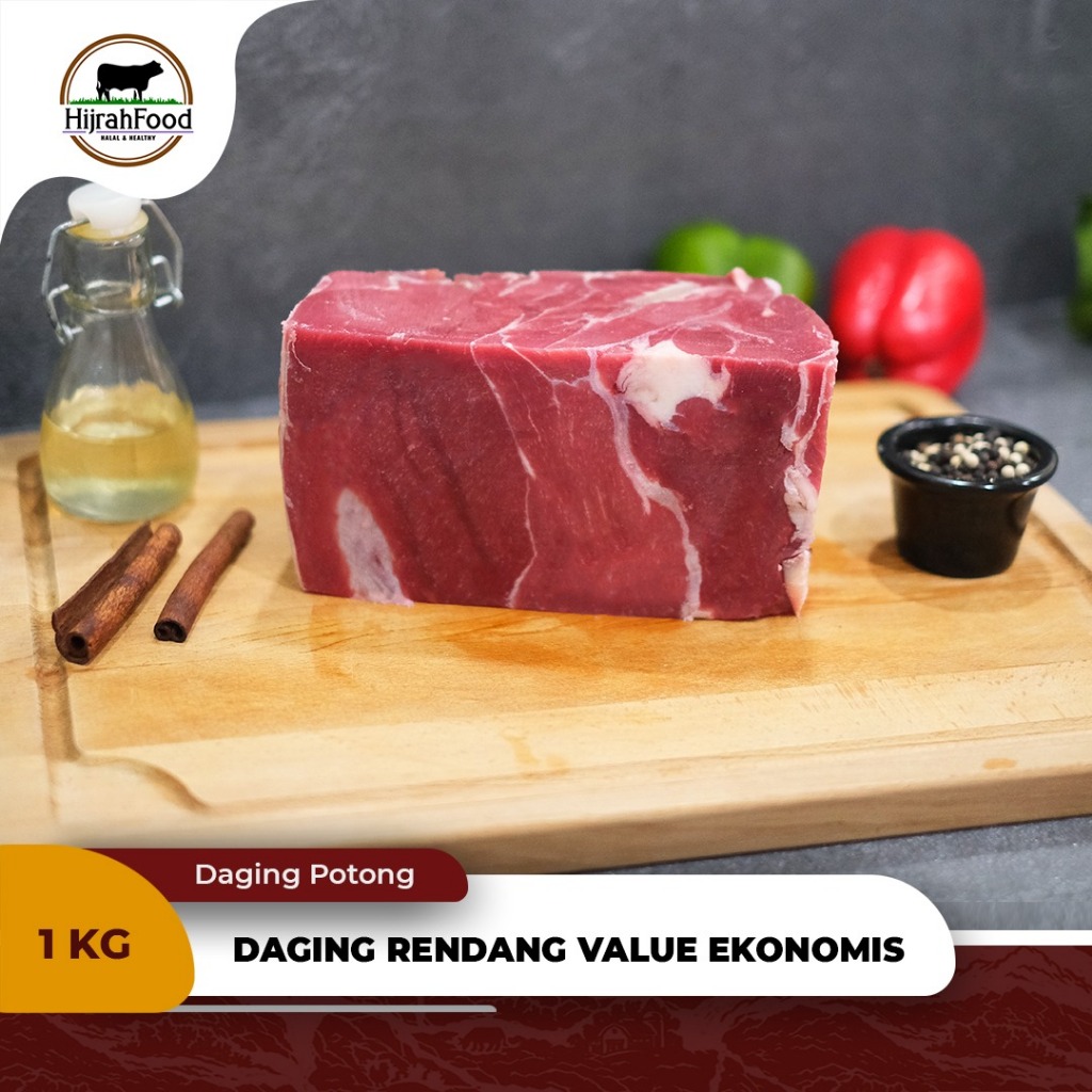 

Hijrahfood Daging Rendang Value Ekonomis 1000gr Semur Dendeng