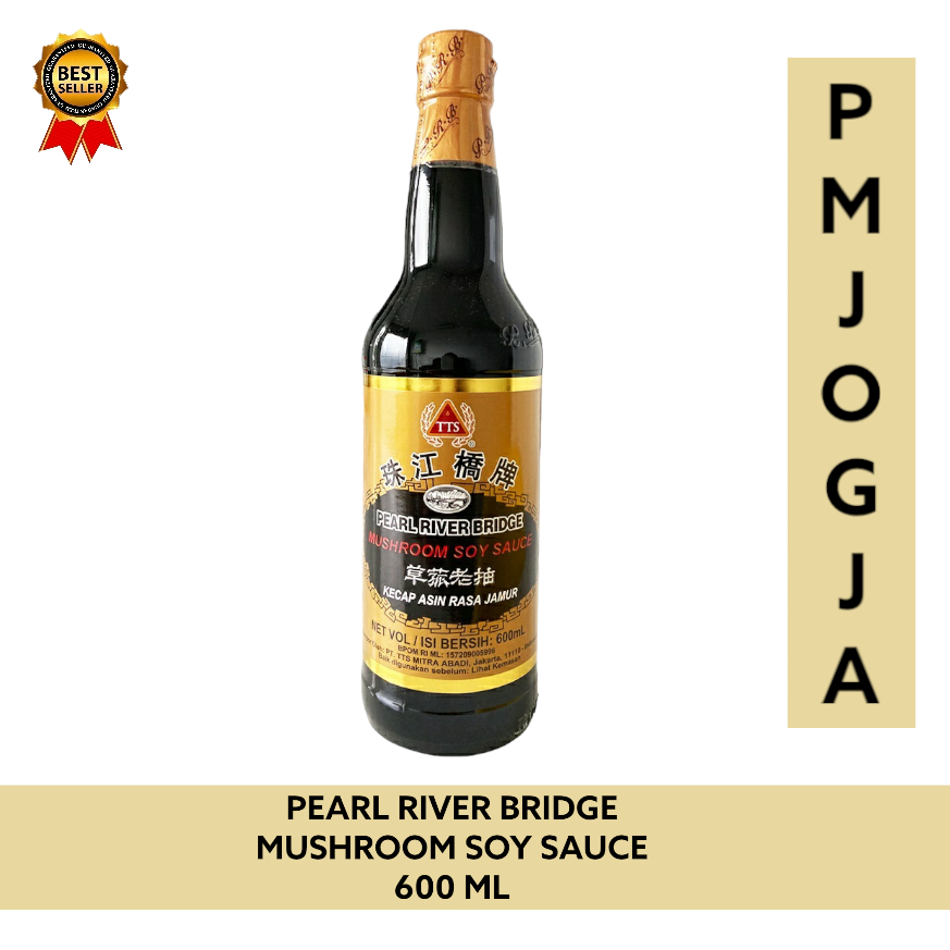 

Gold Pearl River Bridge Mushroom Soy Sauce 600ml Kecap jamur