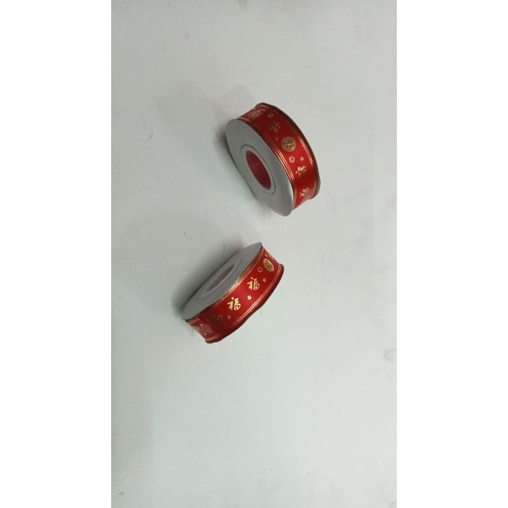 

Pita Ribbon imlek chinese new year 2023 merah per roll