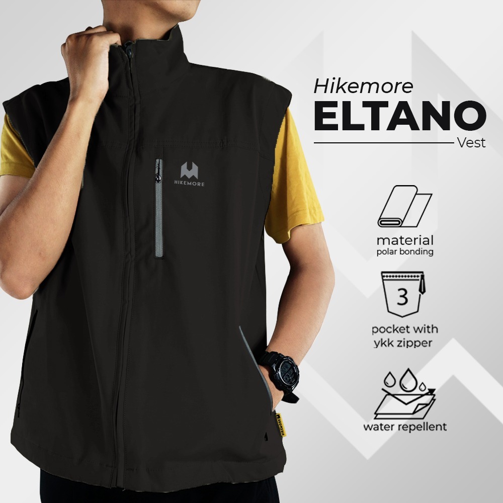 Rompi Vest Motor Jaket Pria Bikers Hikemore Eltano