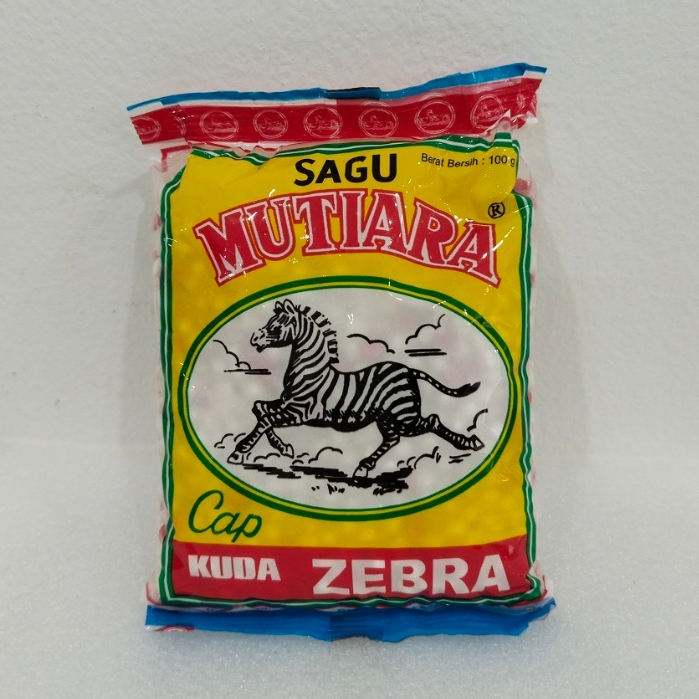 

Sagu Mutiara Cap ZEBRA 100Gram