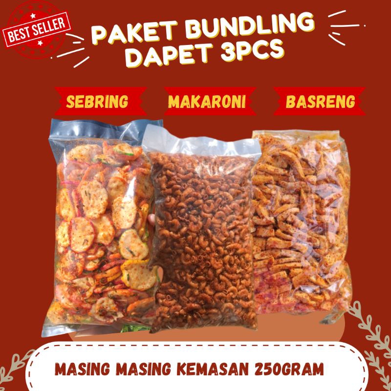 

PAKET BUNDLING 45k GET 3PCS SNACK RAJA NGEMIL PEDAS/BASRENG PEDAS DAUN JERUK/MAKARONI PEDAS DAUN JERUK/KERUPUK SEBLAK DAUN JERUK/BASRENG PEDAS/KRIPCA/KRIPIK KACA