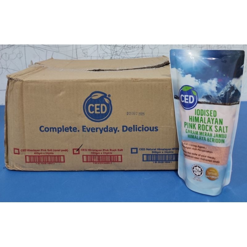 

Garam Himalaya Pink Rock Salt Original Malaysia 24 x 500Gr