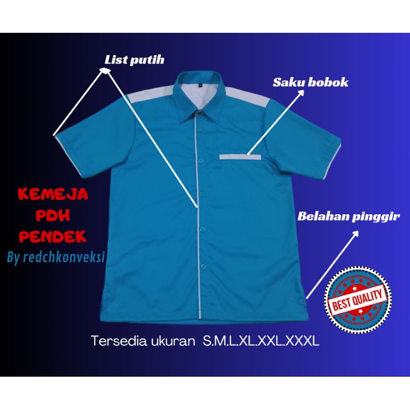Kemejakerja/kemeja dril/pdh polosan satuan|lapangan |outdoor|bengkel|promosi|kantor|dll