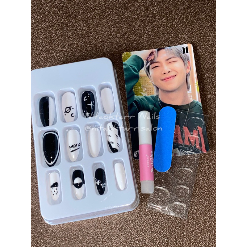BTS Fake Nails RM