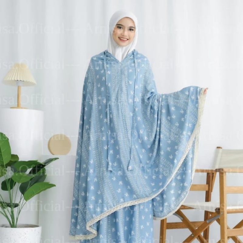 Mukena Kekinian Zipper Resleting 2in1