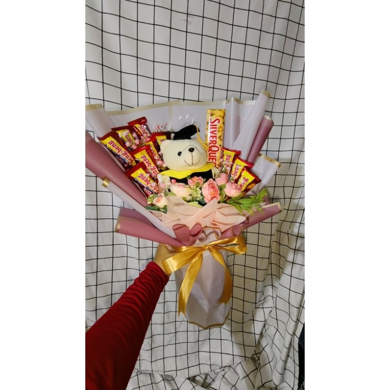 buket boneka wisuda dan snack