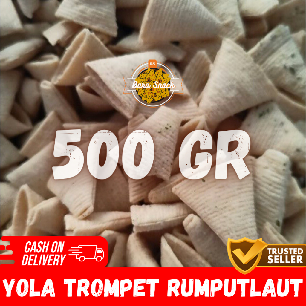 [ 500gr ] Yola Yola Terompet Rasa Rumput Laut / Camilan Snack Kiloan Murah -B