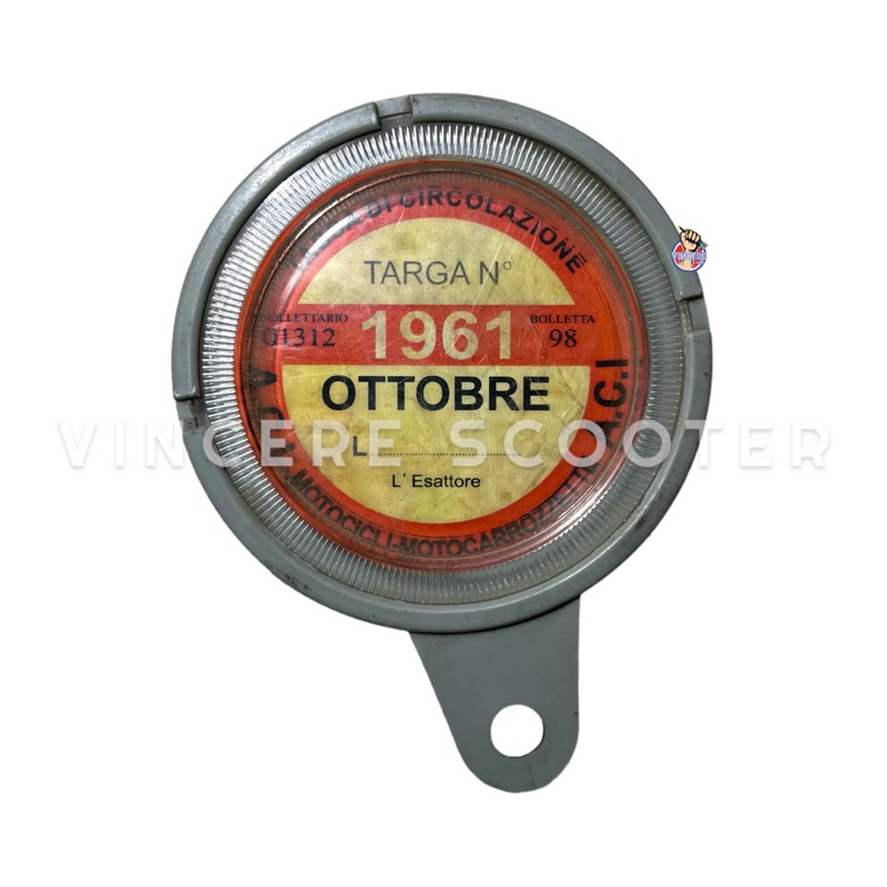Tax Holder FAR Original 1961 Vespa VBA VBB VNB Cepuk Lambretta