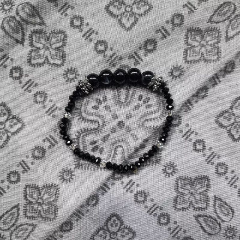 GELANG MANIK BATU / GELANG MANIK HITAM / GELANG MANIK KRISTAL / GELANG MANIK UNIK / BRACELET STONE /