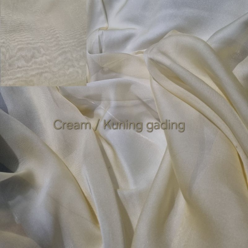 Kain Chiffon Silk | Sifon Silky Polos | Bahan Silk Jatuh Halus Ringan Trasparan