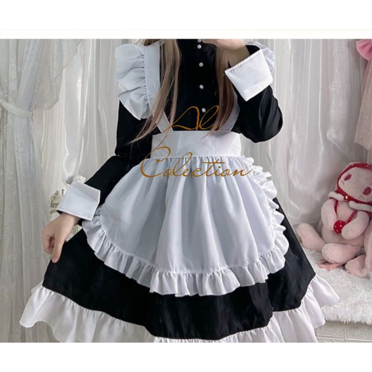 Limited Maid dress lolitakostum anime pelayan