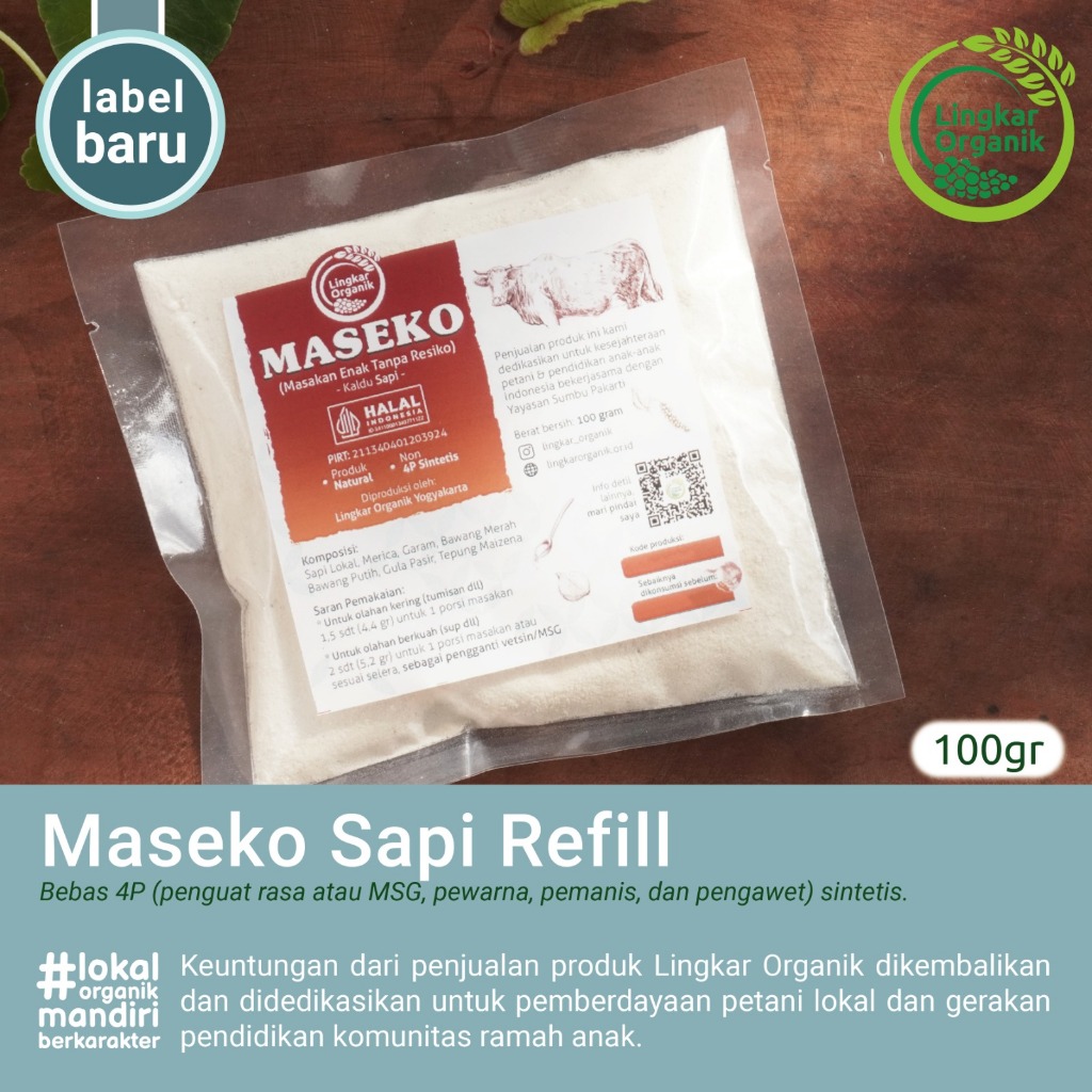 

Maseko kaldu sapi refill lingkar organik kaldu mpasi sehat