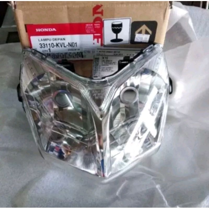 33110-KVL-N01 HGP AHM 100% REFLEKTOR ONLY LAMPU DEPAN HONDA SUPRA X125 NEW 33110KVLN01