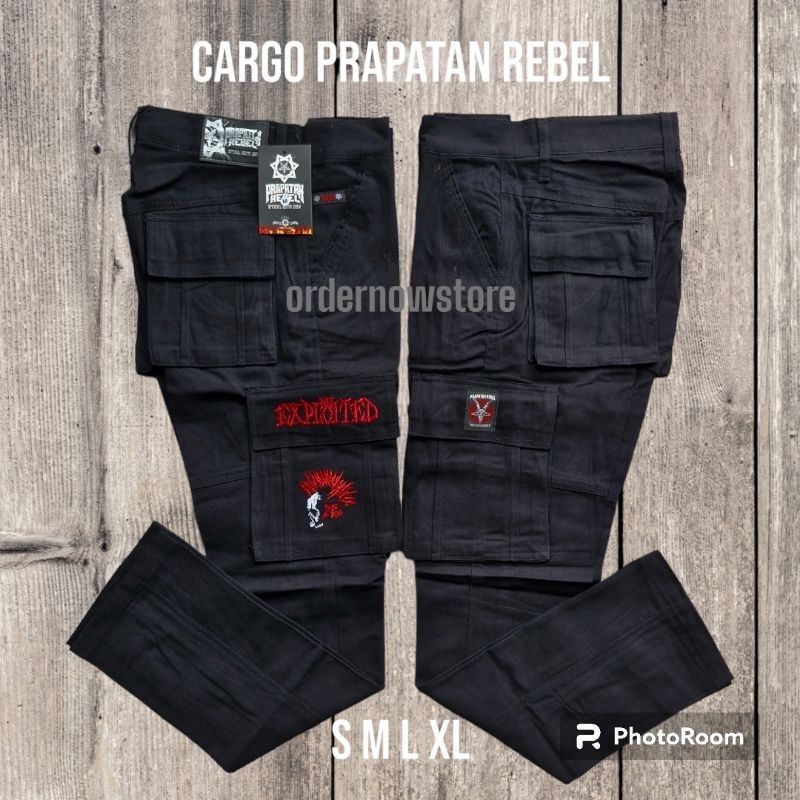 celana panjang cargo kempol pdl metal prapatan rebel bandung original S M L XL exploited.prapatan re