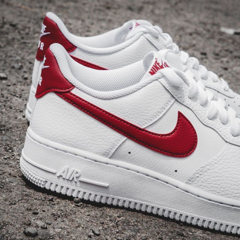 Nike Air Force 1 White Team Red