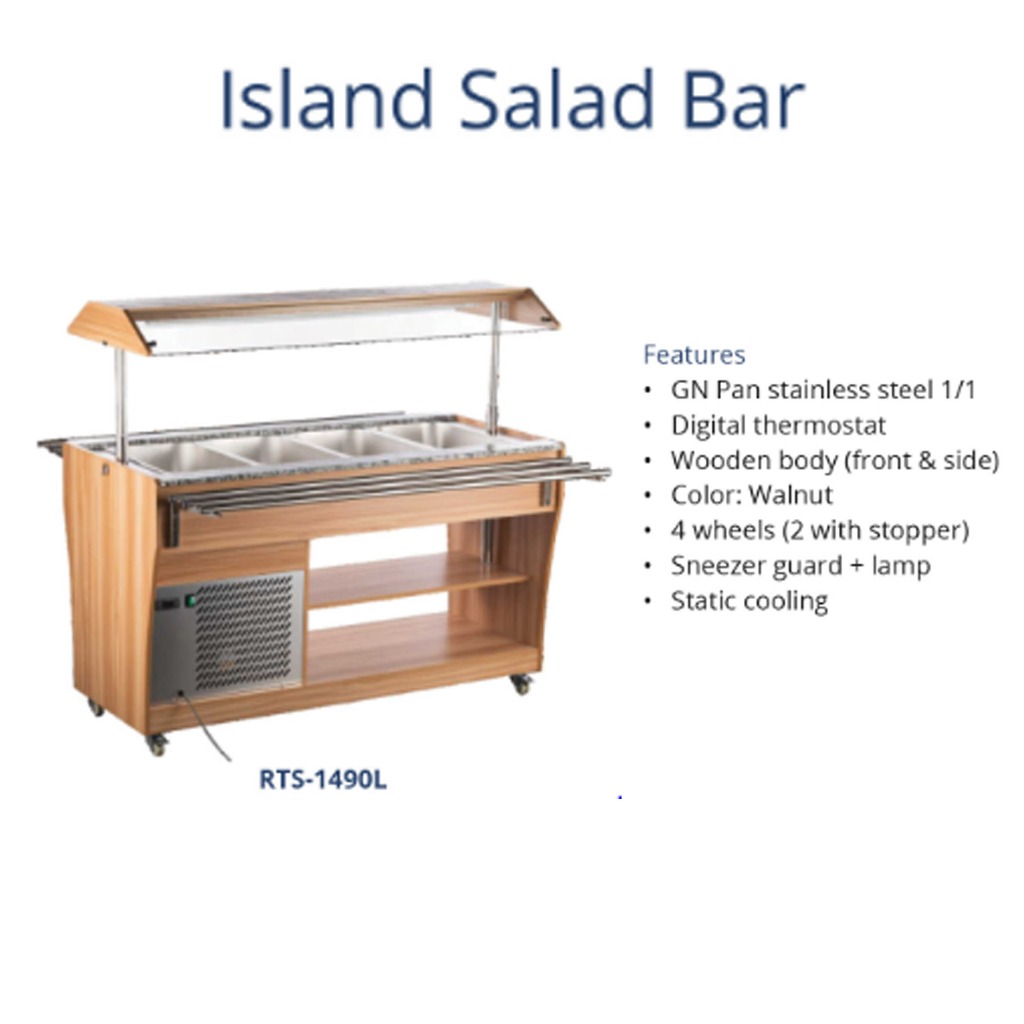 GEA RTS-1490L ISLAND SALAD BAR / PEMAJANG SALAD DI BAR CAFE HOTEL