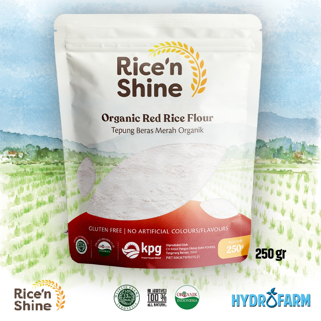 

Rice'N Shine - Organic Red Rice Flour / Tepung Beras Merah Organik