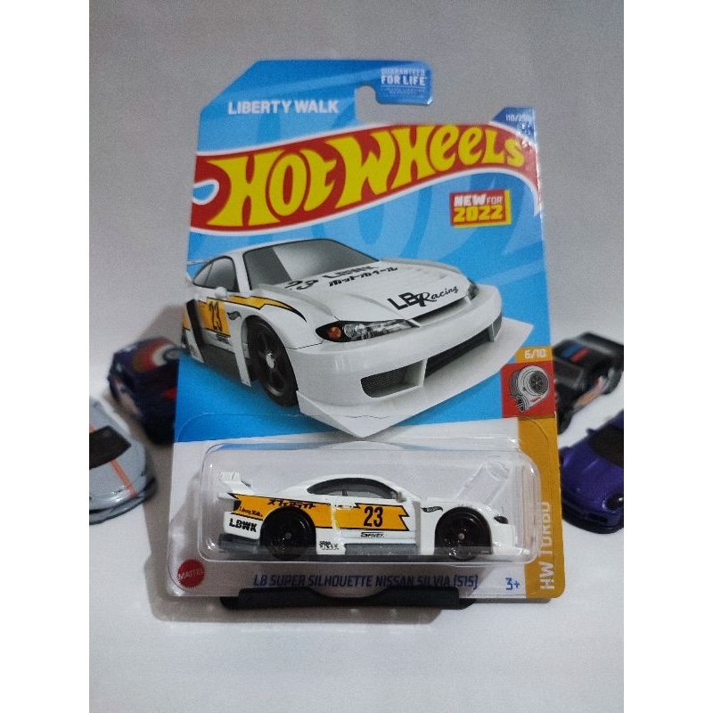 Hotwheels nissan silvia LBWK s15 putih