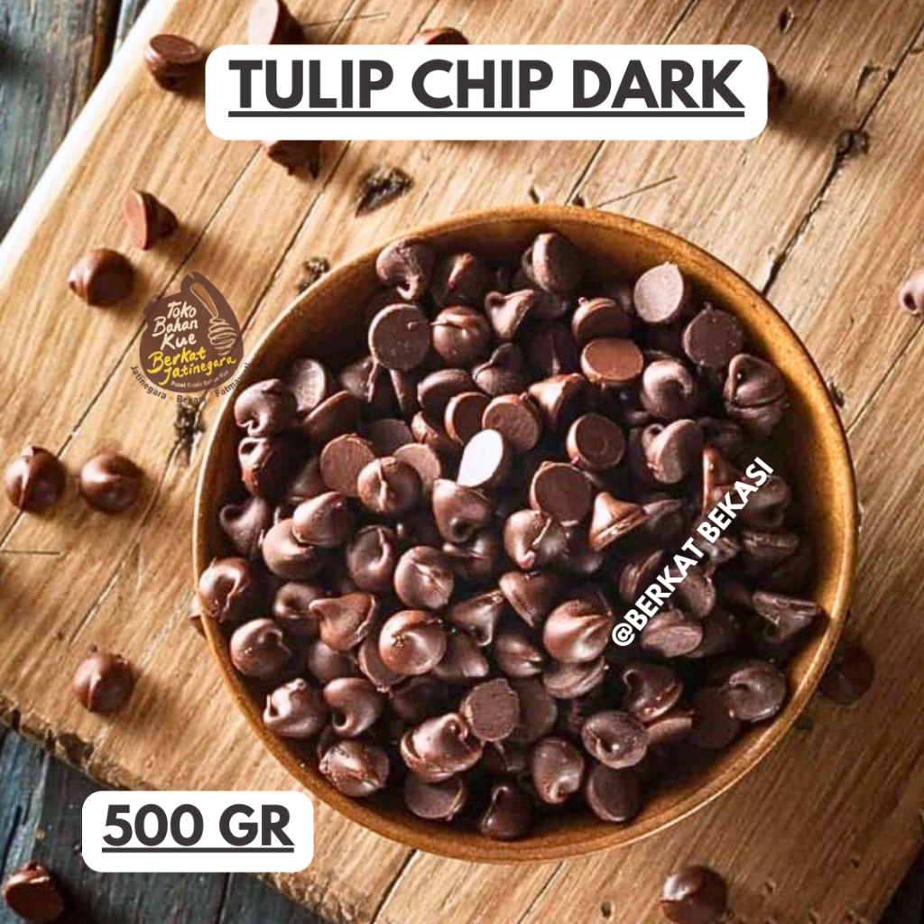 

TULIP CHIP DARK COUMPOND 500 GR REPACK / CHOCO CHIP