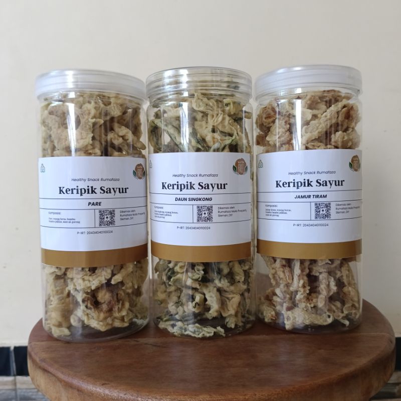 

Keripik Sayur Gluten Free 1300 ml Pare Seledri Daun Singkong Jamur Tiram Cemilan Sehat Diet