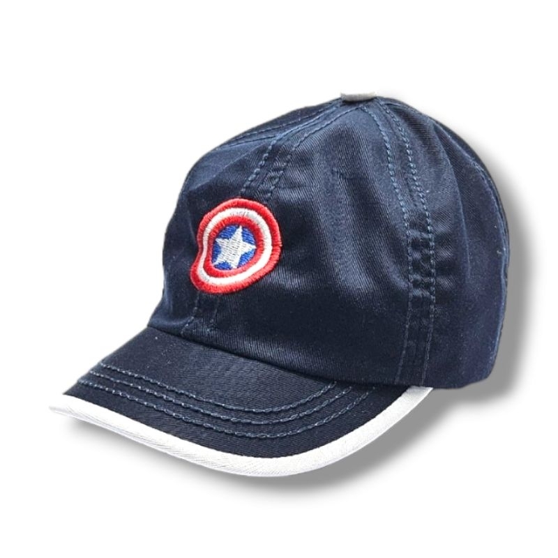Topi Anak Bayi Border Superhero Eiger Captain America