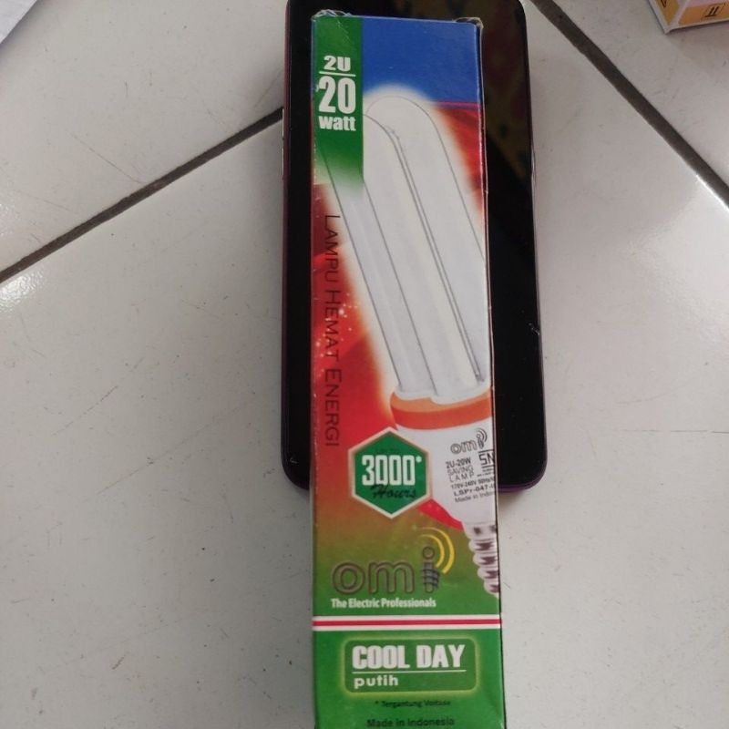 lampu plc 2U merk OMi 20watt