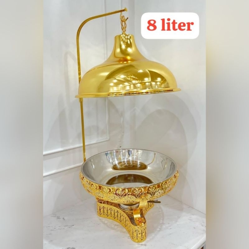 Prasmanan Gantung Stainless Gold 8L