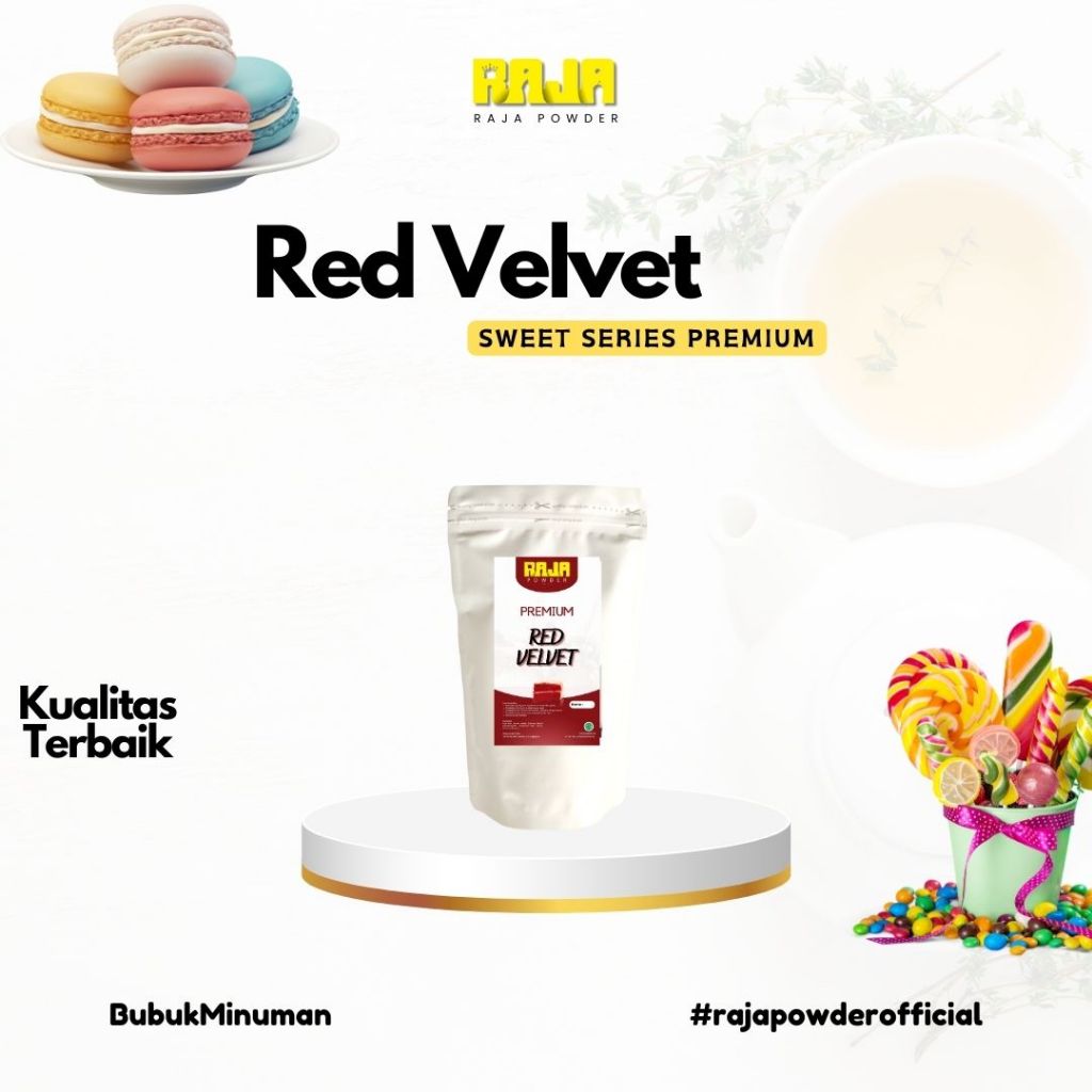 

Bubuk Red Velvet Bubuk Minuman Red Velvet Powder 500 gram PREMIUM