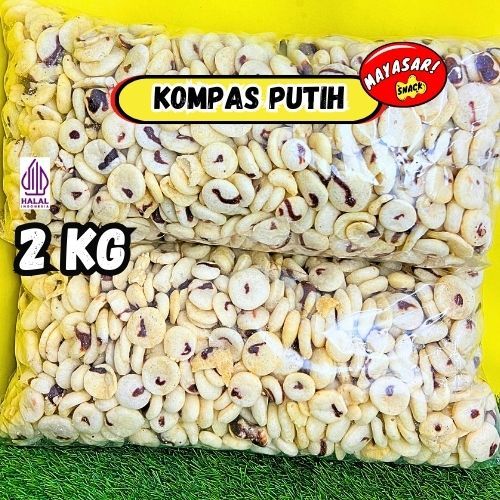 

[BALL] KERUPUK KOMPAS PUTIH BULAT ORIGINAL KILOAN 2kg