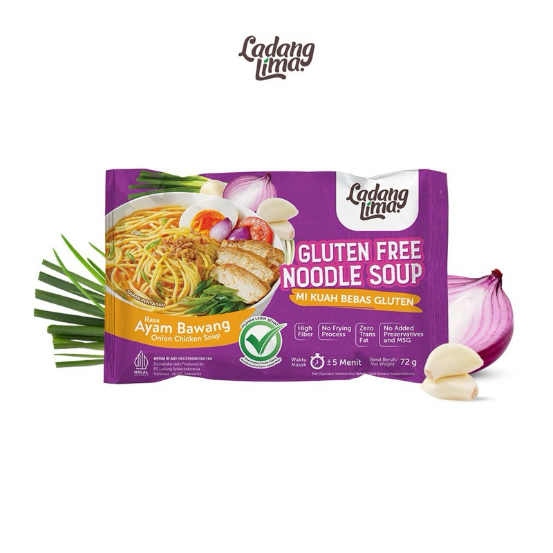 

Ladang Lima Mie Gluten Free Mie kuah Rasa Ayam Bawang