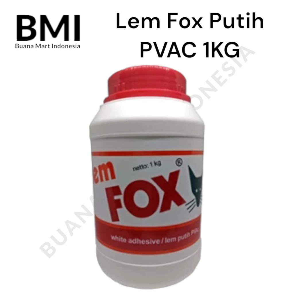 Lem Fox Botol 1000g | Lem Putih PVAC | Lem Kayu 1 KG | Lem Kertas