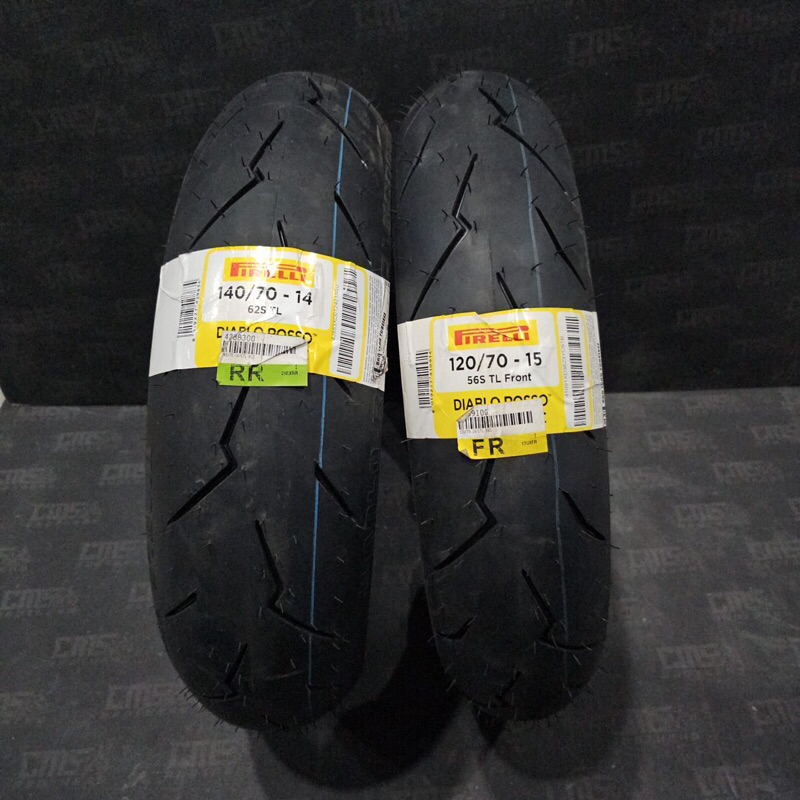 Ban Luar Motor Pirelli 120 70 15 Dan 140 70 14 Diablo Rosso Corsa