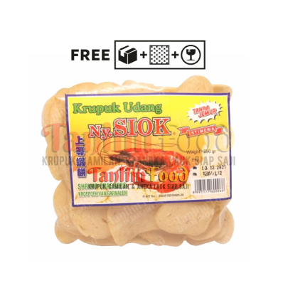 

(KEMASAN 1/4 KG) Kerupuk / Krupuk Udang Oval Ny Siok 250gr