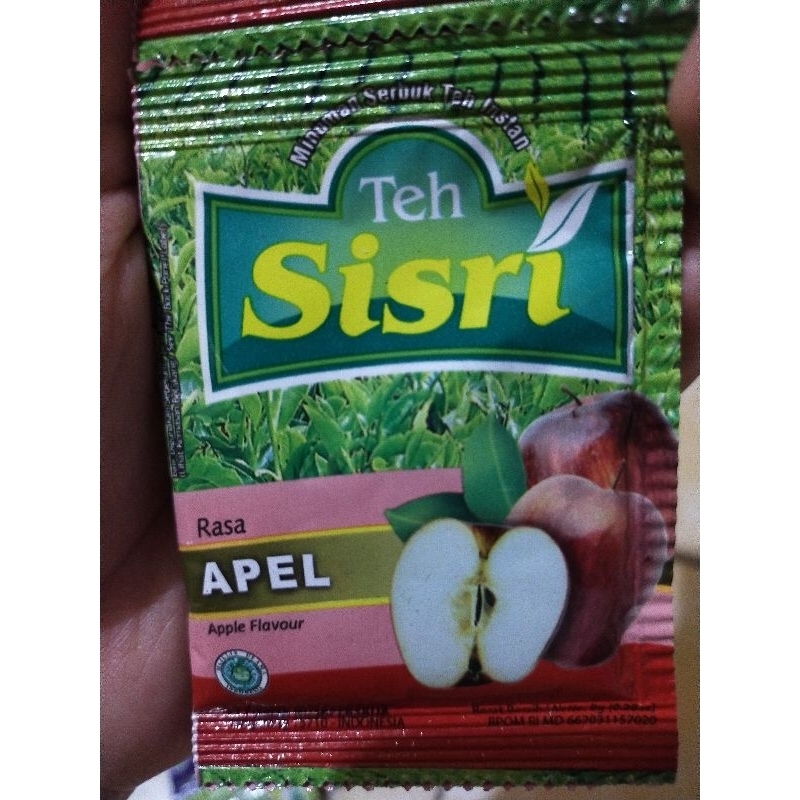 

Teh Sisri Rasa apel Renceng isi 10 sachet