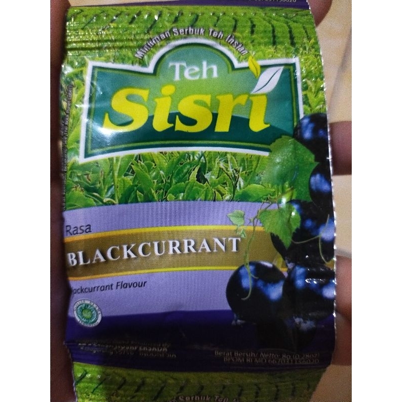 

Teh Sisri blackcurrant Renceng isi 10 sachet