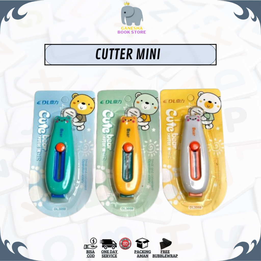 

Cutter Mini / Cutter Mini Pisau Kecil Bentuk / Cutter Mini Bentuk / Pisau Pemotong Mini Lucu / Travel Cutter