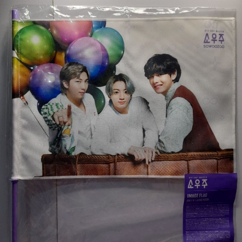 [Ready] BTS Official Image Flag Muster Sowoozoo Namjoon Jungkook Taehyung