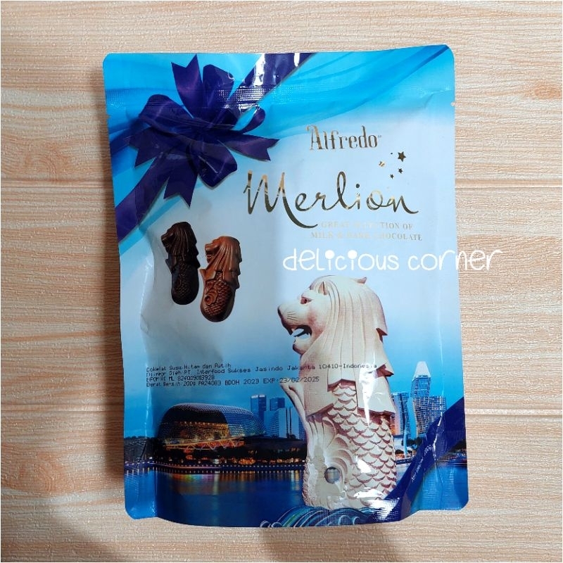 

Alfredo Merlion Chocolate 200g Halal Premium cokelat